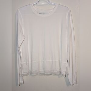 Lululemon white long sleeve top , Size 8